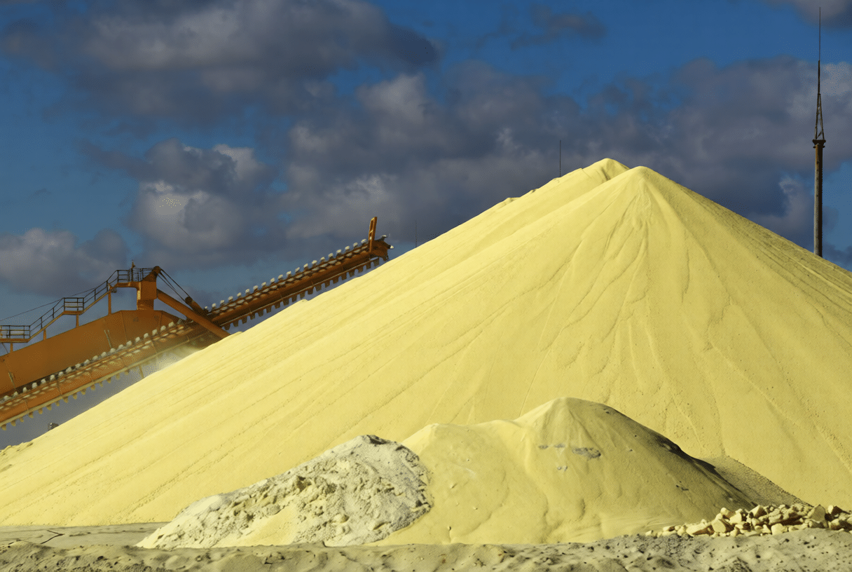 Granular sulfur